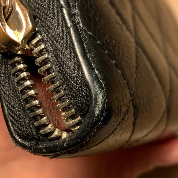 CHANEL Long Zip Wallet Matelasse BLACK - Picture 14 of 14